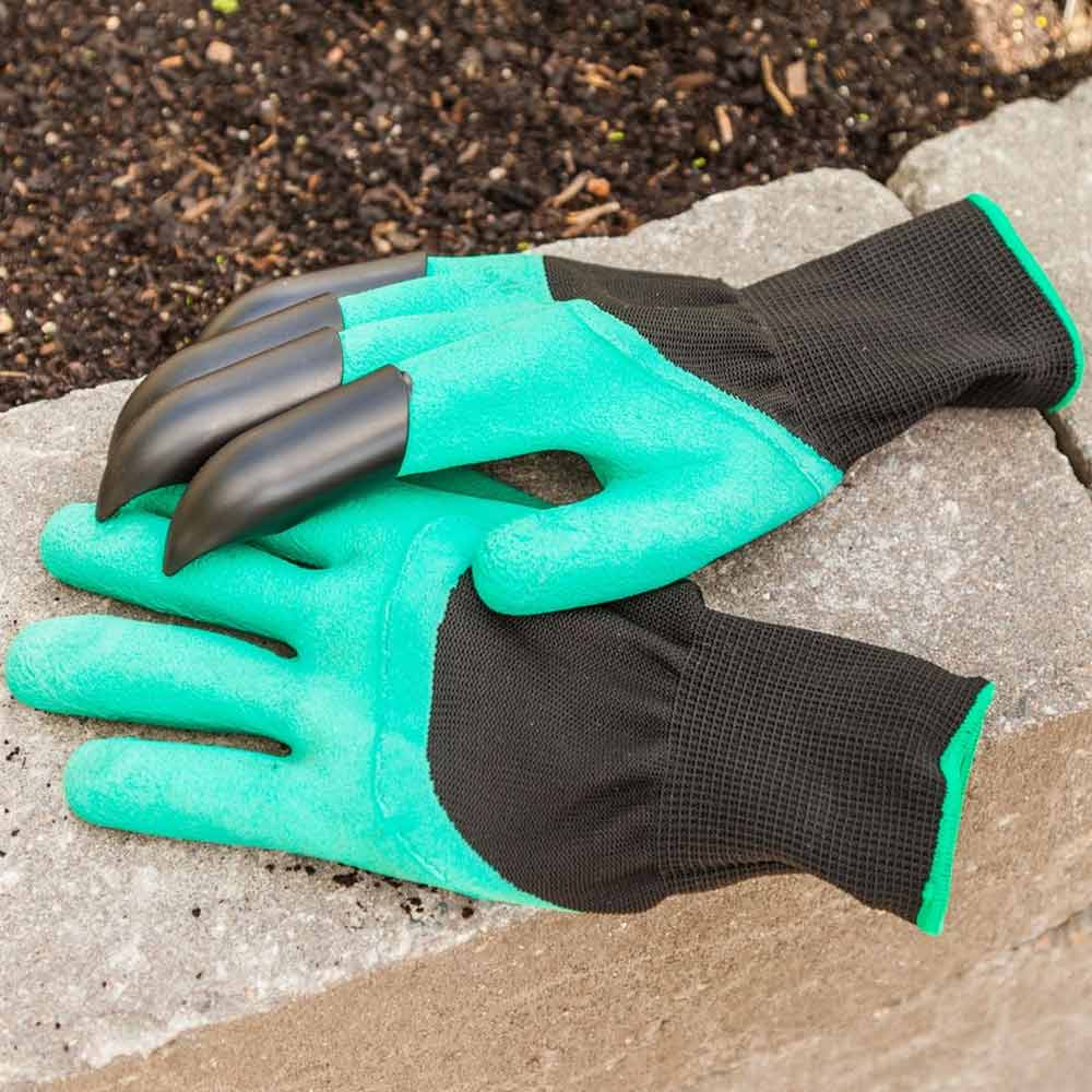Luva de Jardinagem Com Garras Protege Cava Planta Garden Genie Gloves (888164)