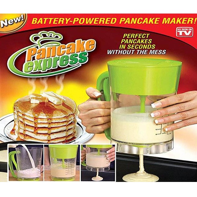 Maquina de Panqueca Dispenser Cupcake Eletrica Waffle Pancake Express (Abm / LL82112)