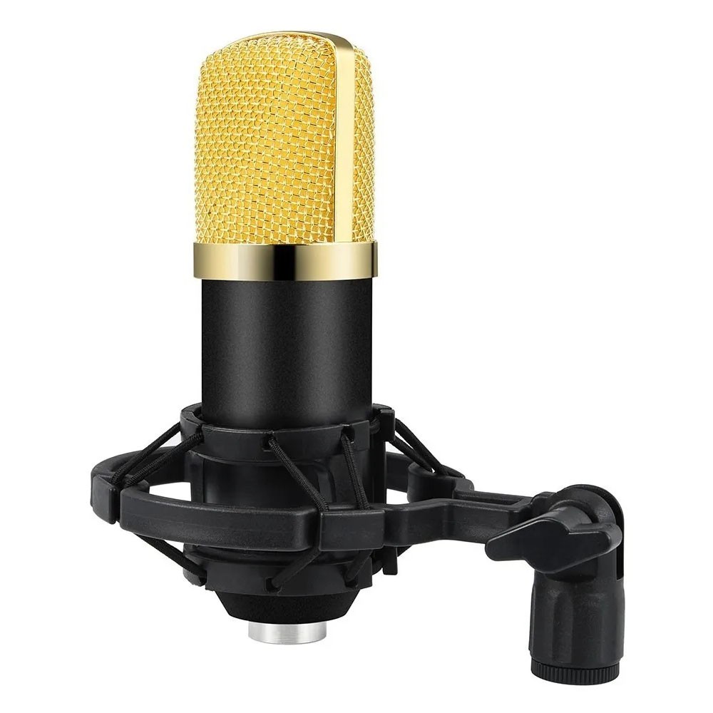 Microfone Condensador Unidirecional Profissional  Youtuber Estudio Gravaçao Audio Home Studio Live Musica Podcast