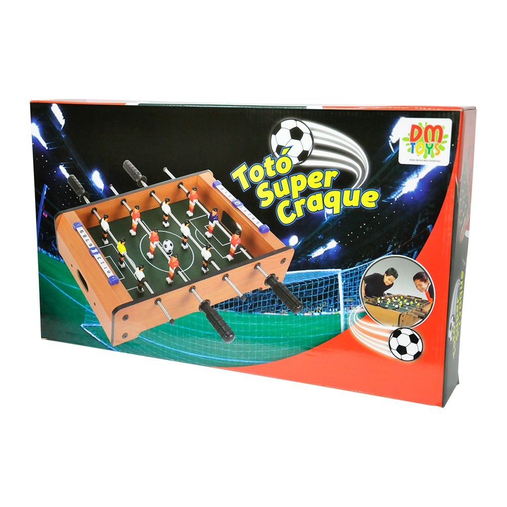Mini Mesa De Toto Pebolim Futebol Super Craque 51cm Brinquedo (DMT5081)