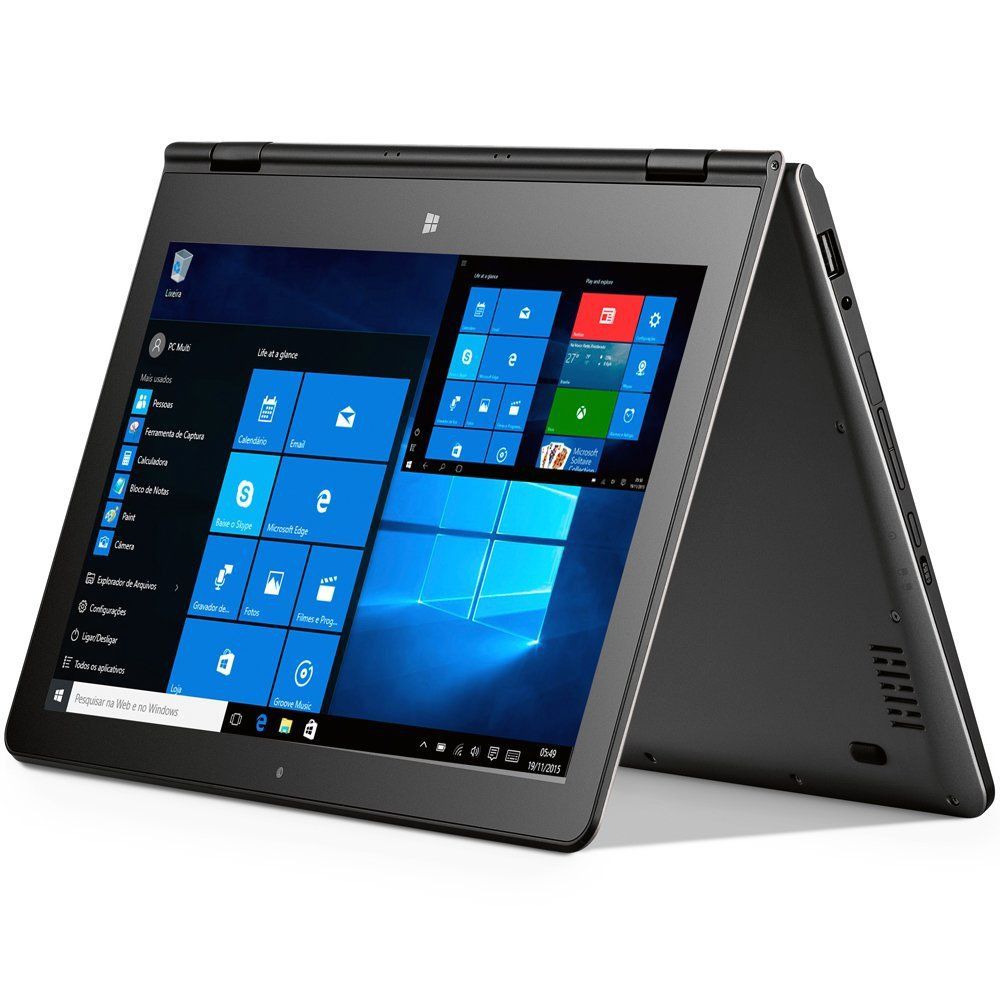 Notebook Tablet 2 em 1 Intel Quad Core 2gb Ram Touchscreen Win 10 Wifi (NB258)