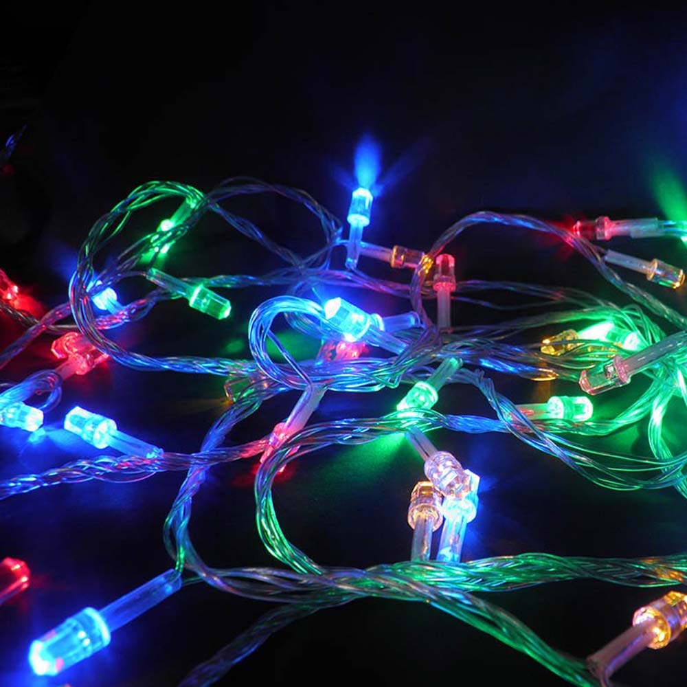 Pisca Pisca 100 LEDs Colorido 8 Funções Enfeite 9m Diamantes Natalino