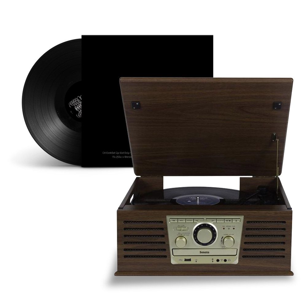 Radio Vintage CD Toca Discos Vinil FM USB Bluetooth 