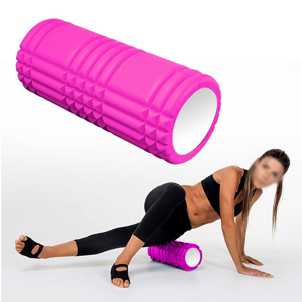 Rolo Miofascial Massagem Relaxamento Roller Foam Pilates Yoga Rosa