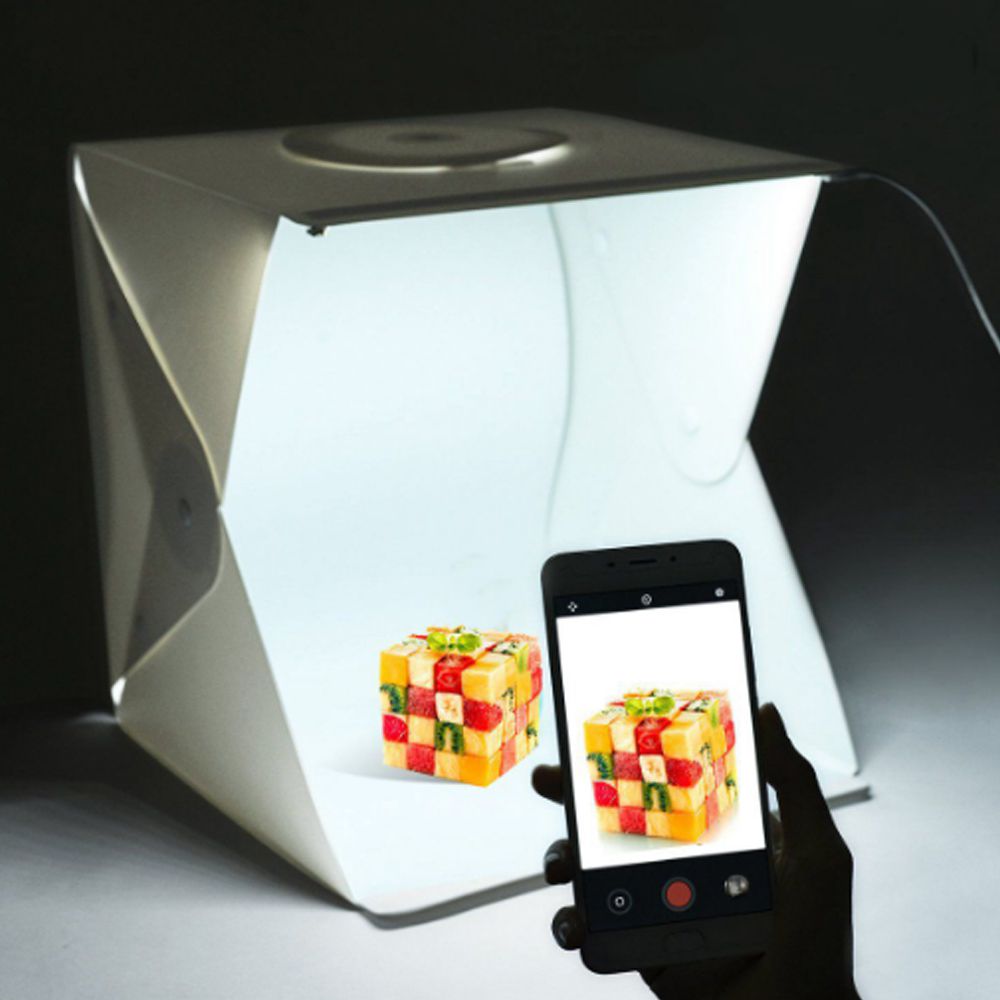 Studio Fotografico Caixa de Foto LED Light Box Still Produtos 40 Cm Fotografia Profissional