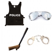 Fantasia Policial Adulto: Kit 2
