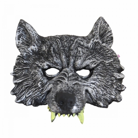 Máscara de Lobo em Borracha com Elástico