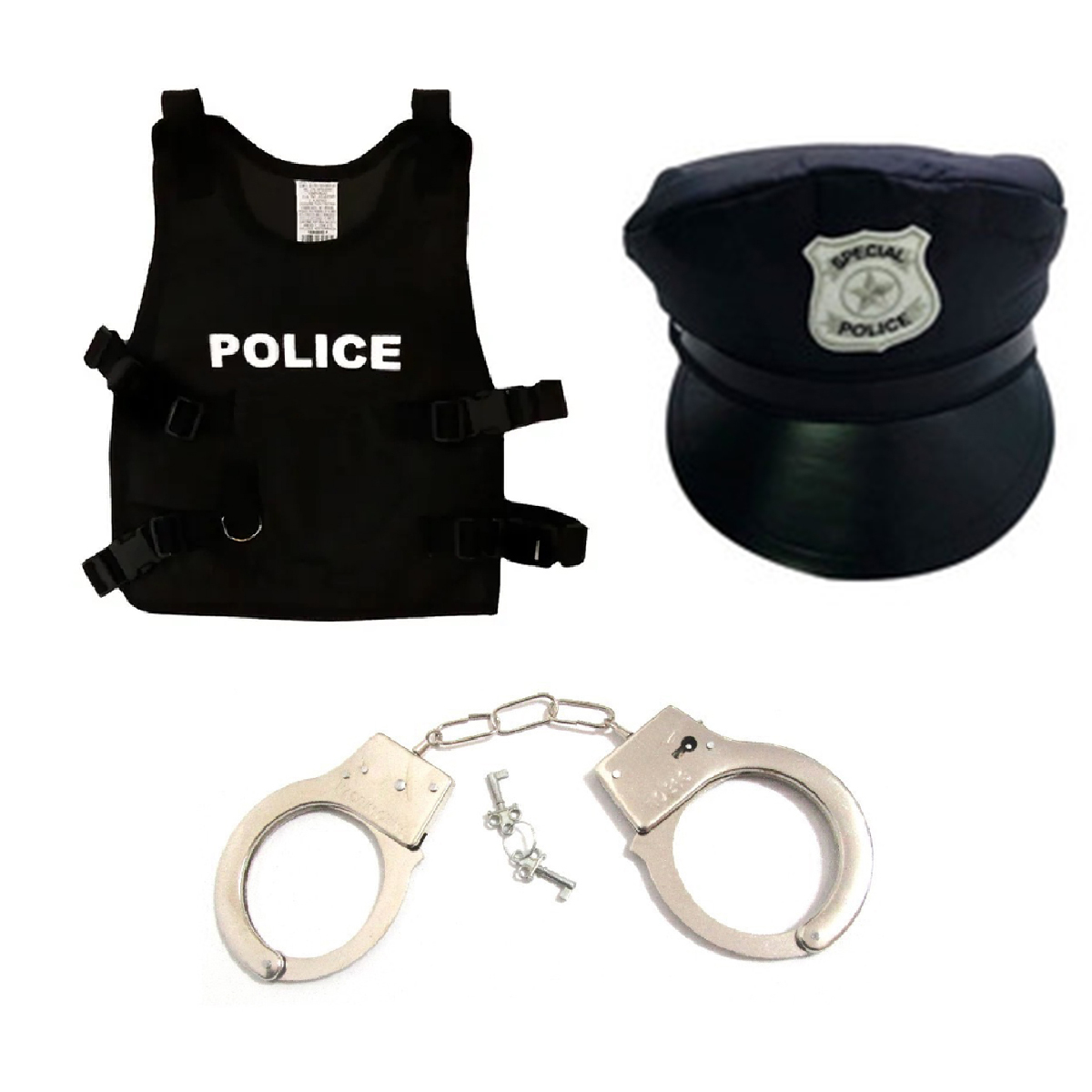 Fantasia Policial Infantil: Kit 3