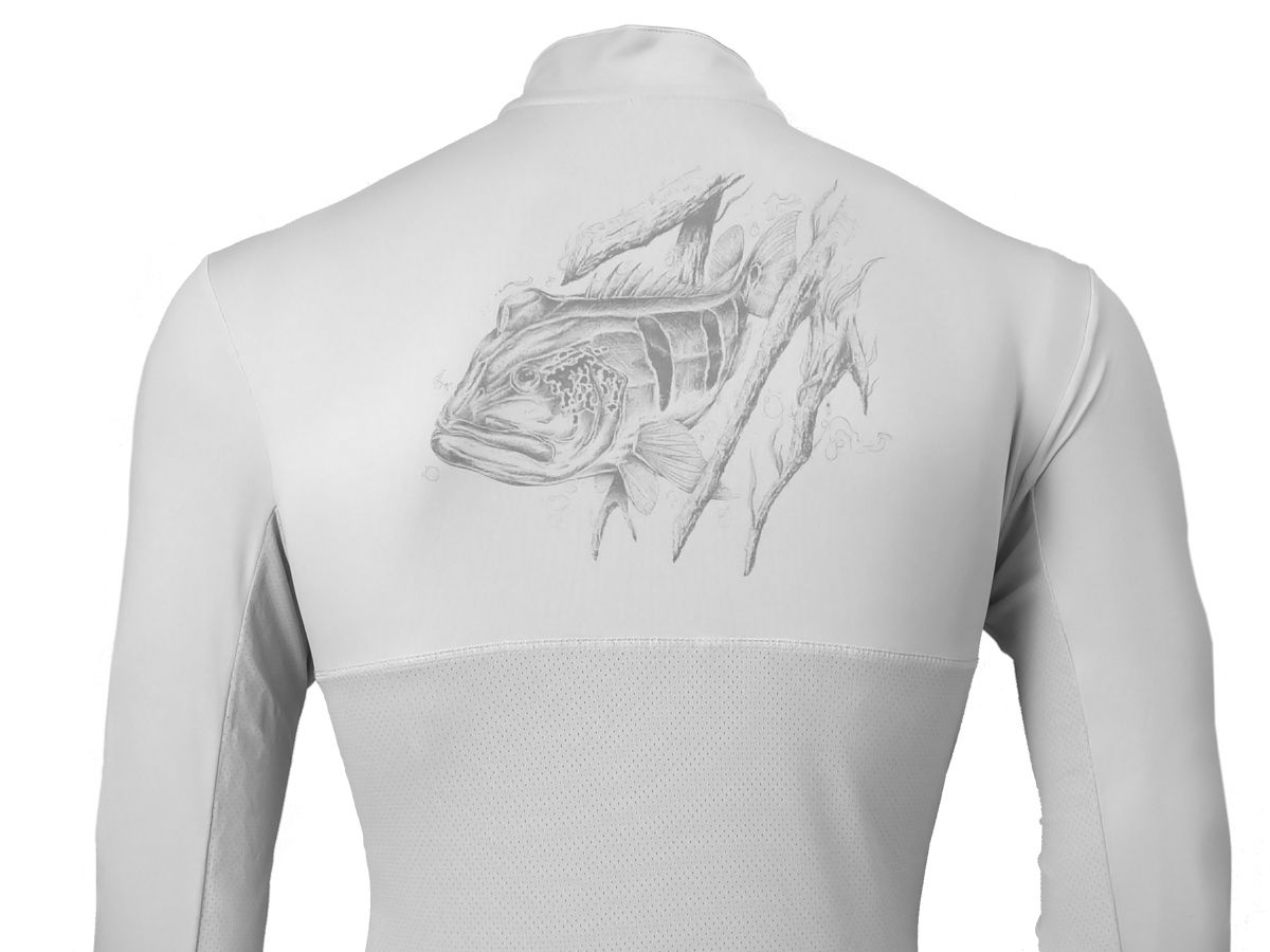 Camiseta Cardume Fisherman Com Proteção Uva/Uvb 50+ Fps (Azul ou Areia) - Comprando & Pescando