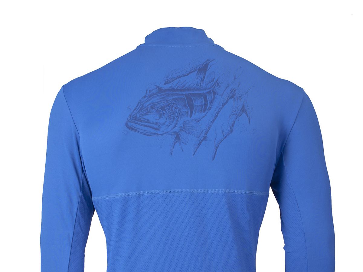 Camiseta Cardume Fisherman Com Proteção Uva/Uvb 50+ Fps (Azul ou Areia) - Comprando & Pescando