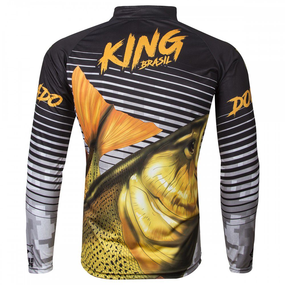Camiseta King Sublimada Viking 03 Dourado - Comprando & Pescando