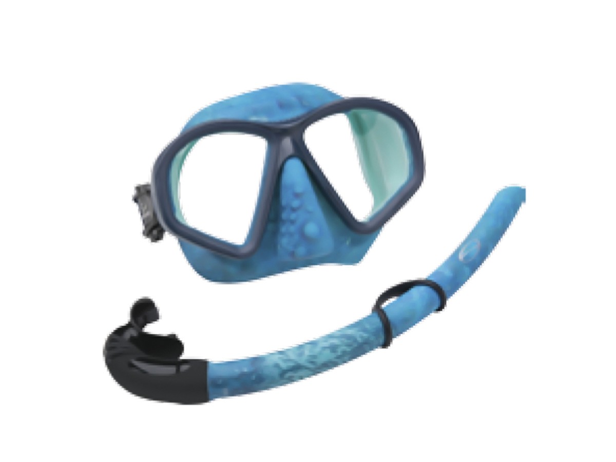 Kit Mergulho Seasub Camo Máscara e Snorkel - Comprando & Pescando