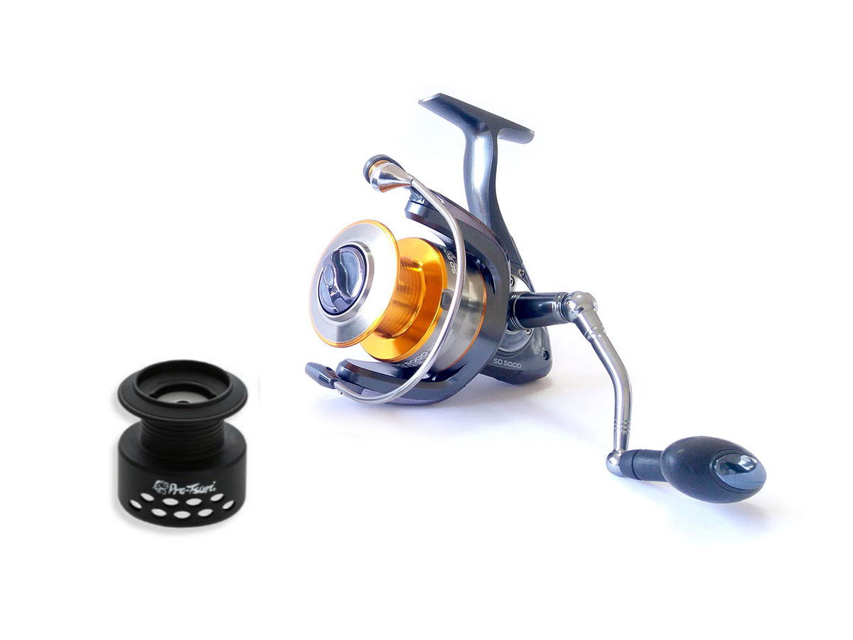 Molinete Pro-Tsuri Sode SD 4000 Velocidade de 5.1:1 com 7 Rolamentos  - Comprando & Pescando