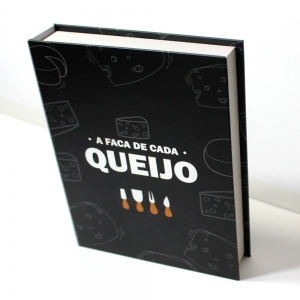Kit Luxo A Faca para Cada Queijo - Kit Queijos em Caixa Livro