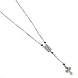 Corrente Aço Inox Half Rosary Onix