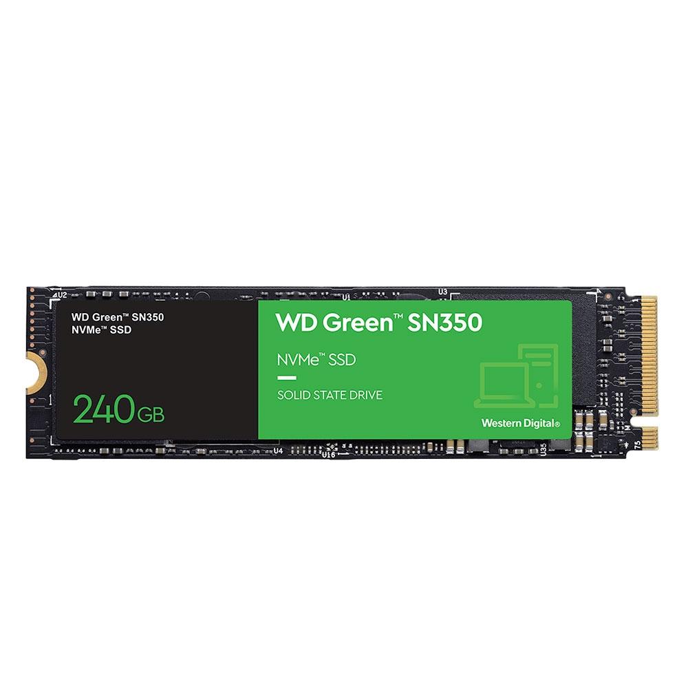 HD SSD WD Green PC SN350 240GB, PCIe, NVMe, Leitura: 2400MB/s, Escrita: 900MB/s - WDS240G2G0C