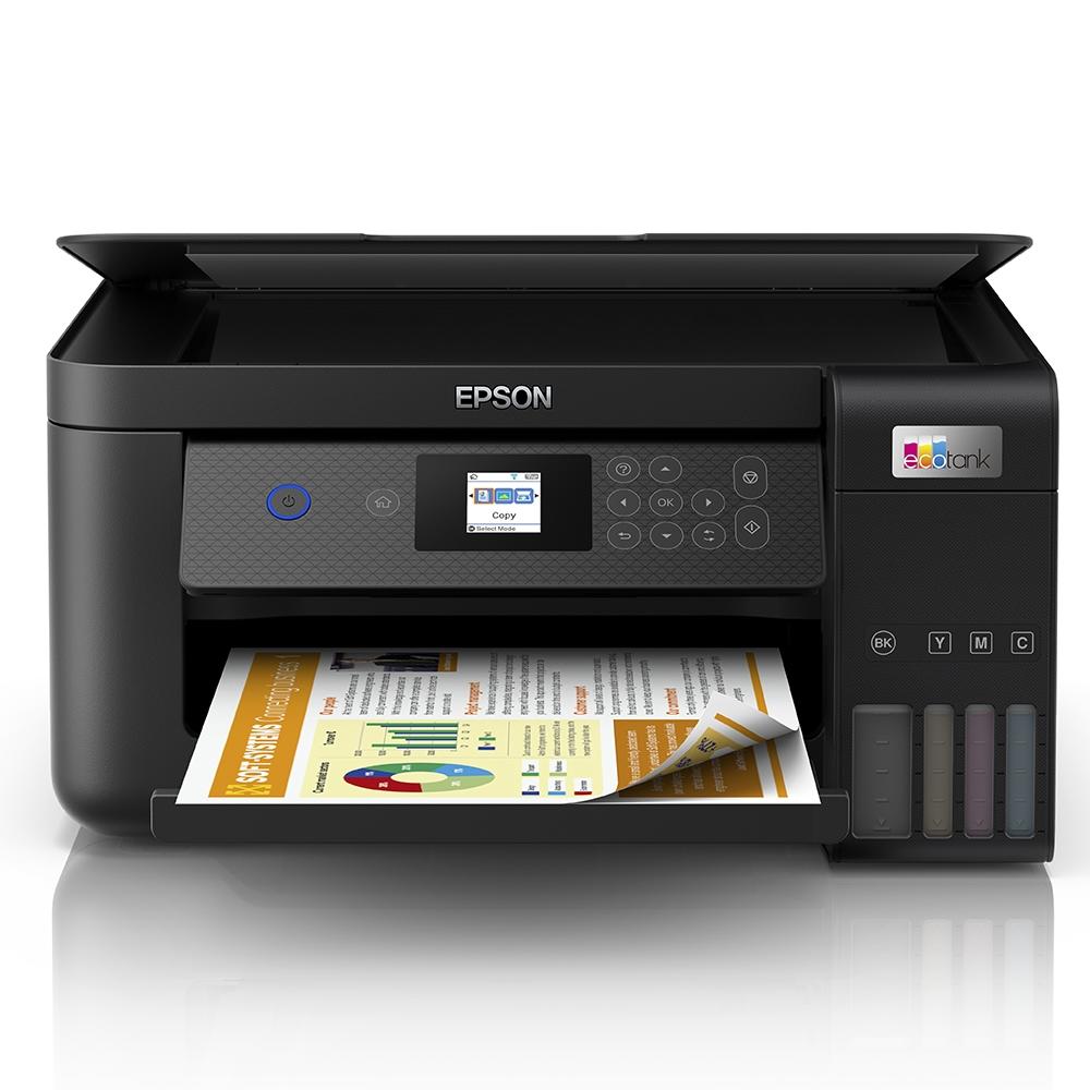 Impressora Multifuncional Epson EcoTank L4260, Jato de Tinta, Colorida, WiFi, Visor LCD, USB, Bivolt, Preto - C11CJ63302