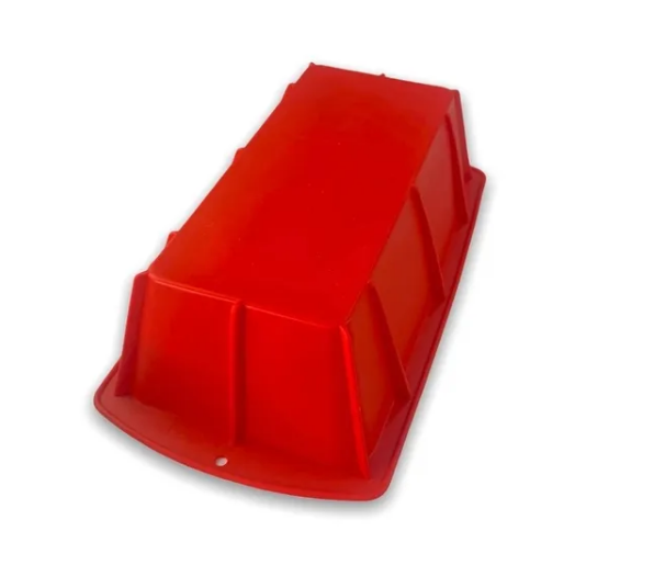 Forma retangular para pão de silicone vermelha - Mimo (Cód. 6726)
