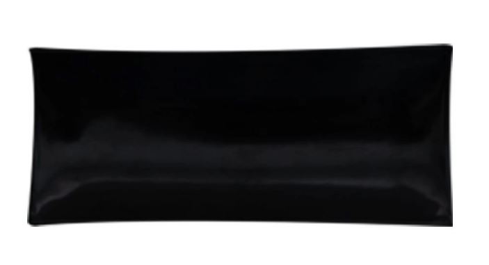 Travessa de Sashimi Melamina 36cm  Preta- Brinox (Cód.6722)