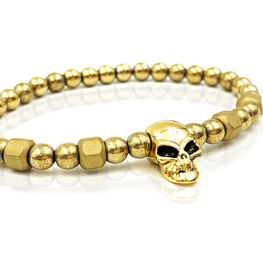 Pulseira Luxury Gold Skull