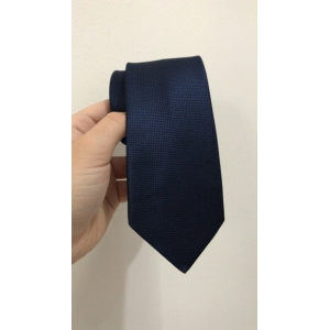 Gravata Azul Marinho Quadriculada Trabalhada