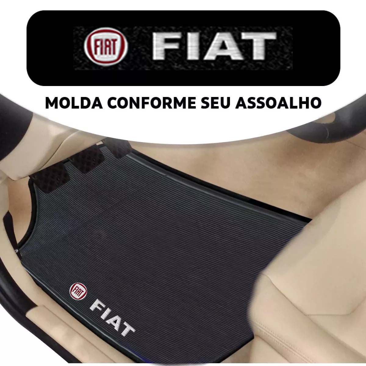 Tapete Borracha Fiat Palio Uno Siena Strada Todos Fiat Poliparts