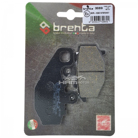 Pastilha Freio Brenta Traseira ER6N/Versys 650/Ninja 650/Z1000/ZX-10r Orgânica
