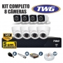 Kit CFTV TWG 8 CÂMERAS AHD 720p DVR 8 Canais