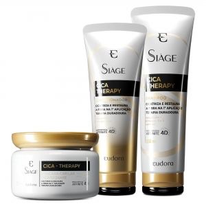 Combo Siàge Cica-Therapy Shampoo 250ml + Condicionador 200ml + Máscara Capilar 250g - Foto 0