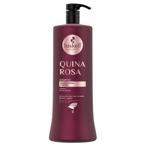 Shampoo+Condicionador+Máscara Quina Rosa 900g - Haskell - Foto 2