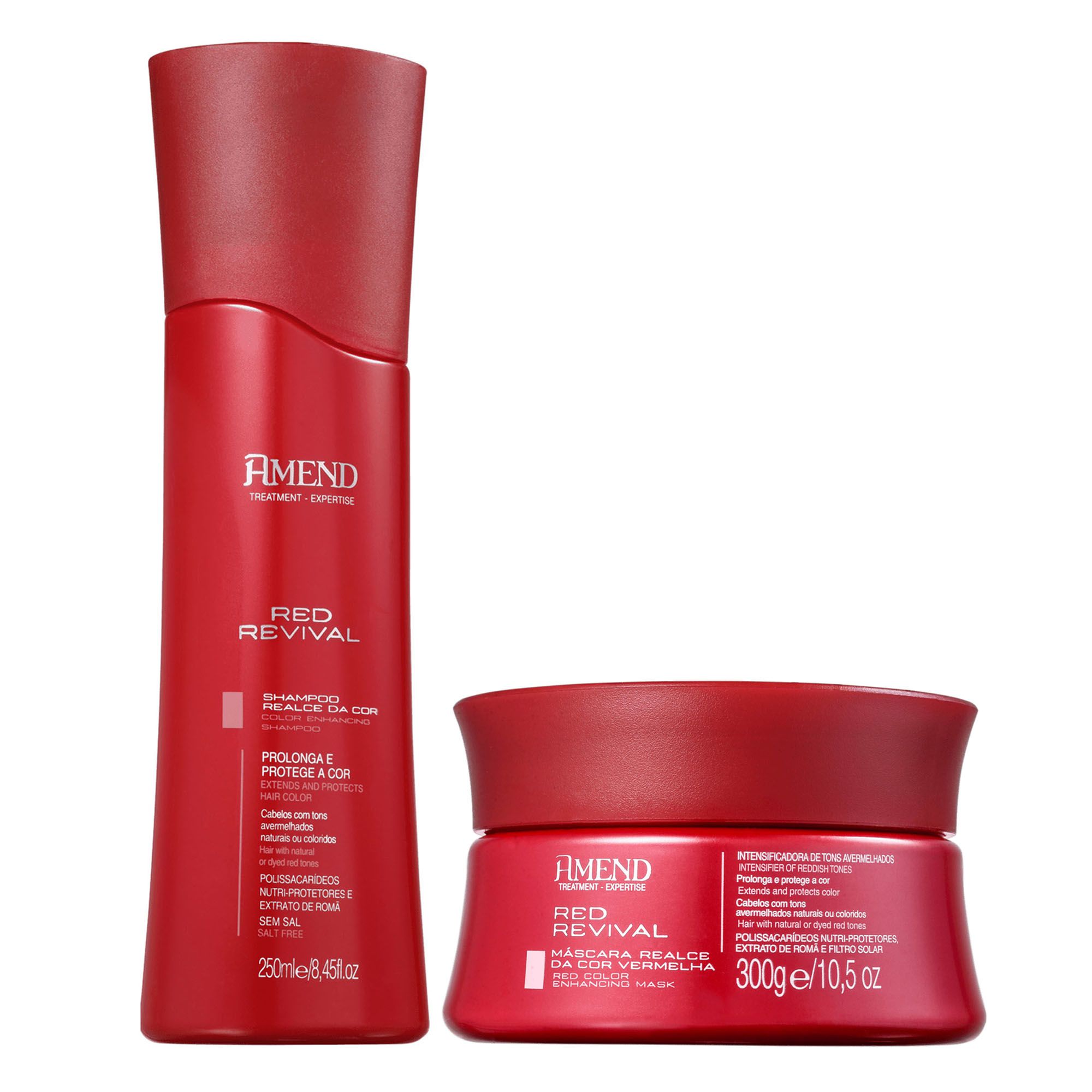 Combo Amend Red Revival Shampoo  250ml + Mascara 300g - Foto 0