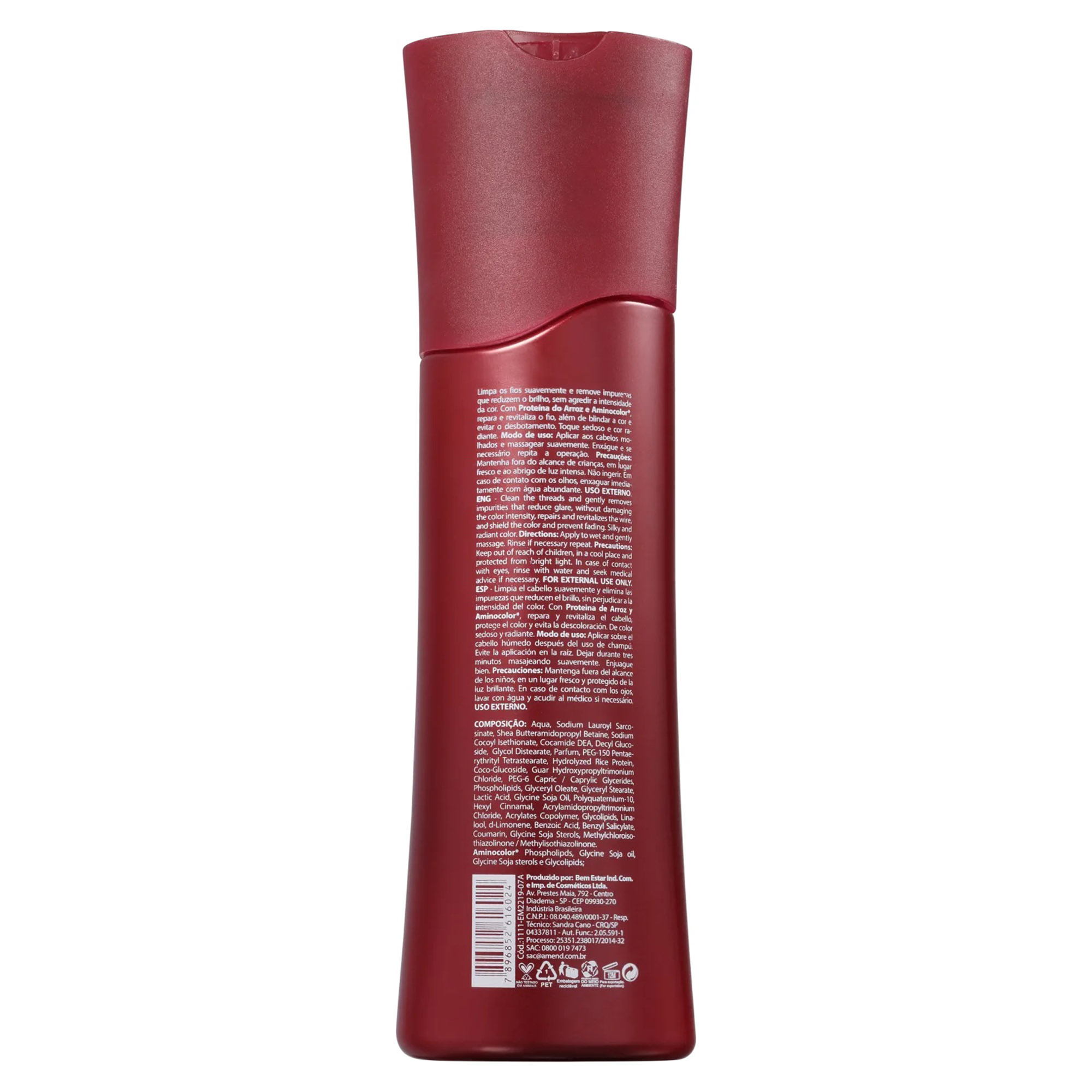 Kit Amend Color Reflect Shampoo 250ml + Mascara 300g - Foto 2