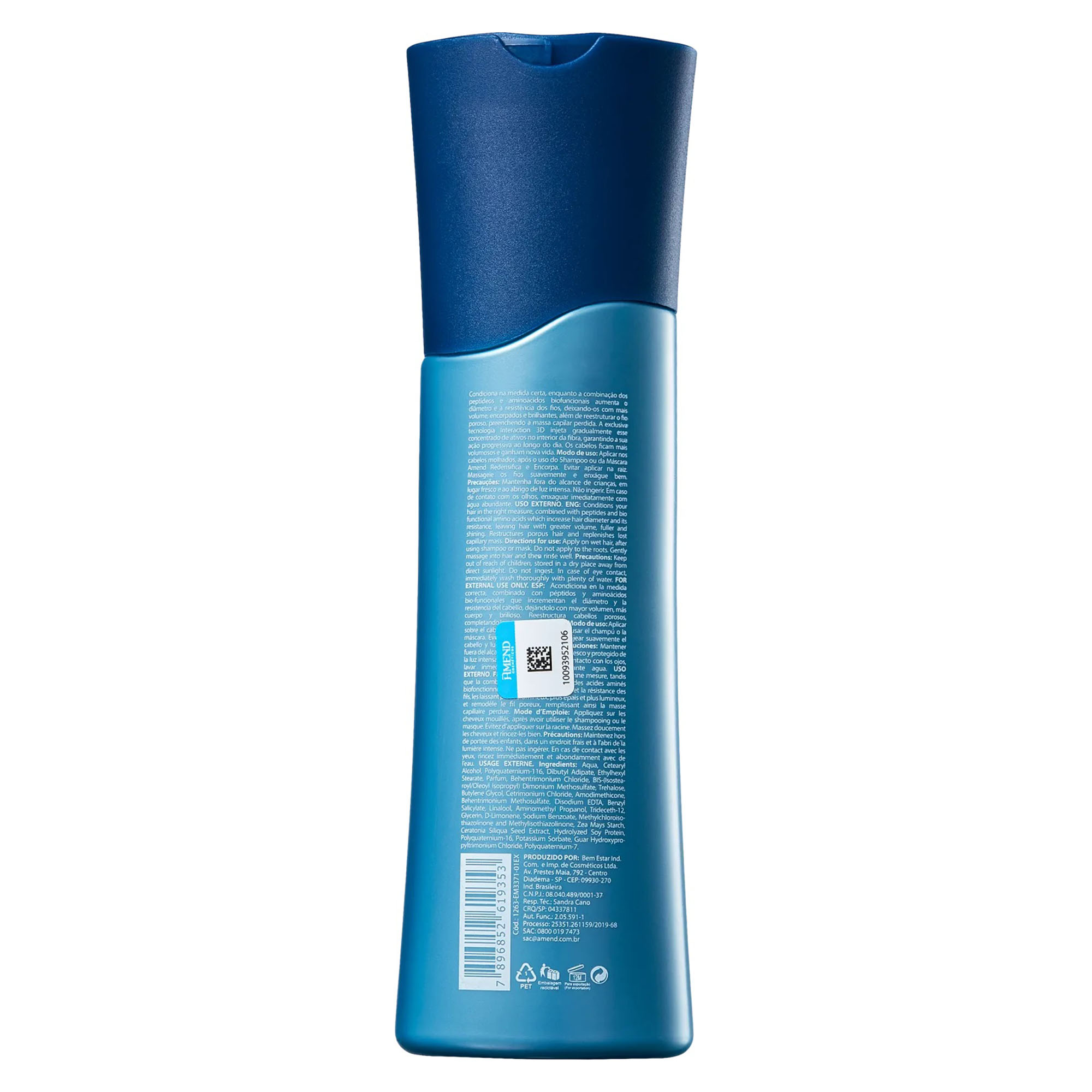 Kit Amend Redensifica e Encorpa Shampoo 250ml + Condicionador 250ml + Mascara 300g - Foto 4