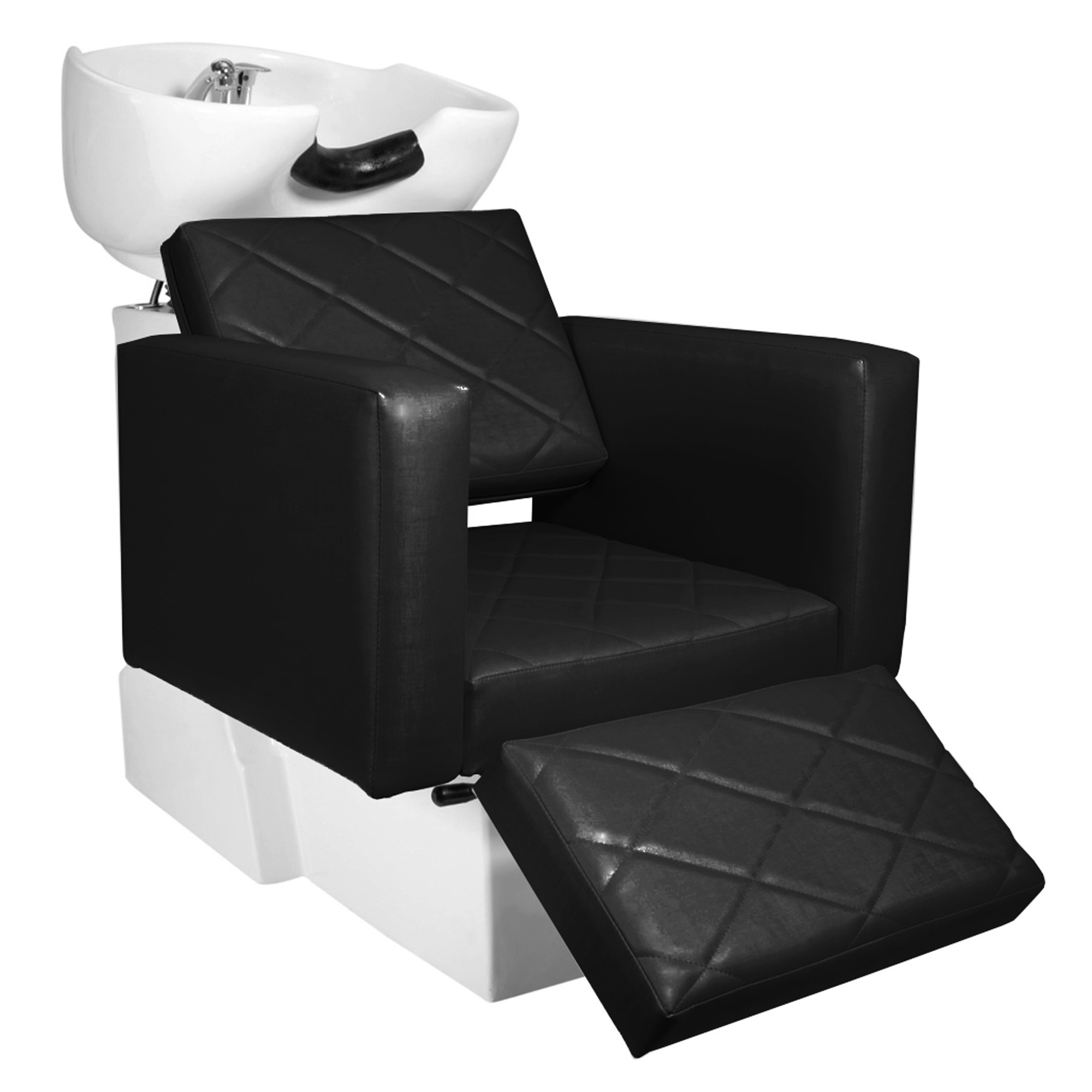 KIT Evidence - Cadeira Fixa + Cadeira Reclinável Descanso + Lavatório Descanso - Base Quadrada - Foto 1