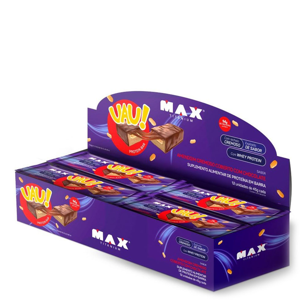 UAU Protein Bar (Caixa com 12 un.) - Max Titanium