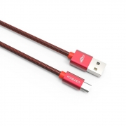 Miniaturas (Thumbnails) do Produto Cabo USB 2.0 AM x Micro USB 2.0 2 Metros Faster charging (Carrega mais rápido) C3 Tech - CB-200RD