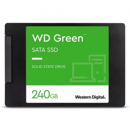 Miniaturas (Thumbnails) do Produto SSD Western Digital - WD - 240GB WD Green Sata III 2.5' - WDS240G3G0A