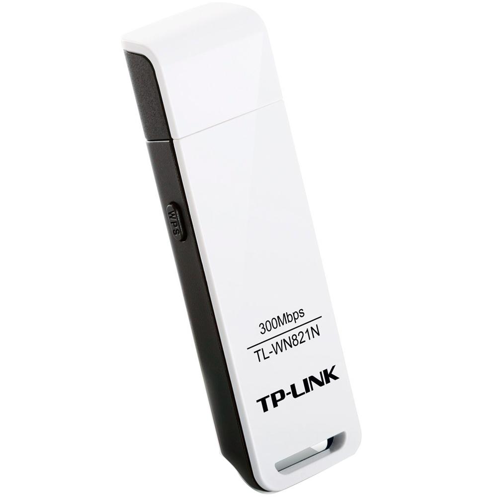 Adaptador Wireless (Wi-Fi) USB TP-Link 300 Mbps - TL-WN821N