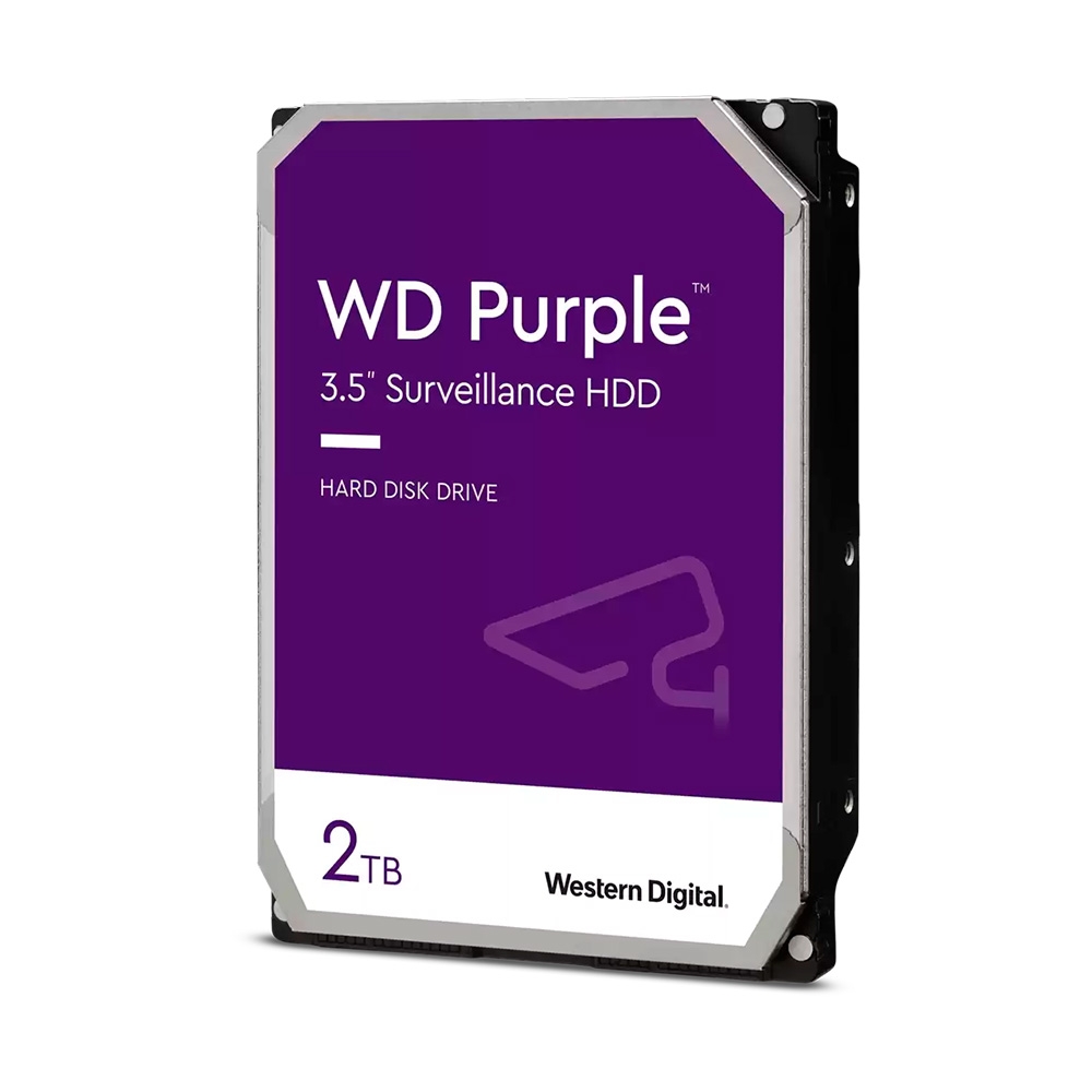 Imagem do Produto HD WD (Western Digital) Purple para CFTV - 2TB - 64MB Cache - Sata III 3.5' 6.0Gb/s - WD23PURZ