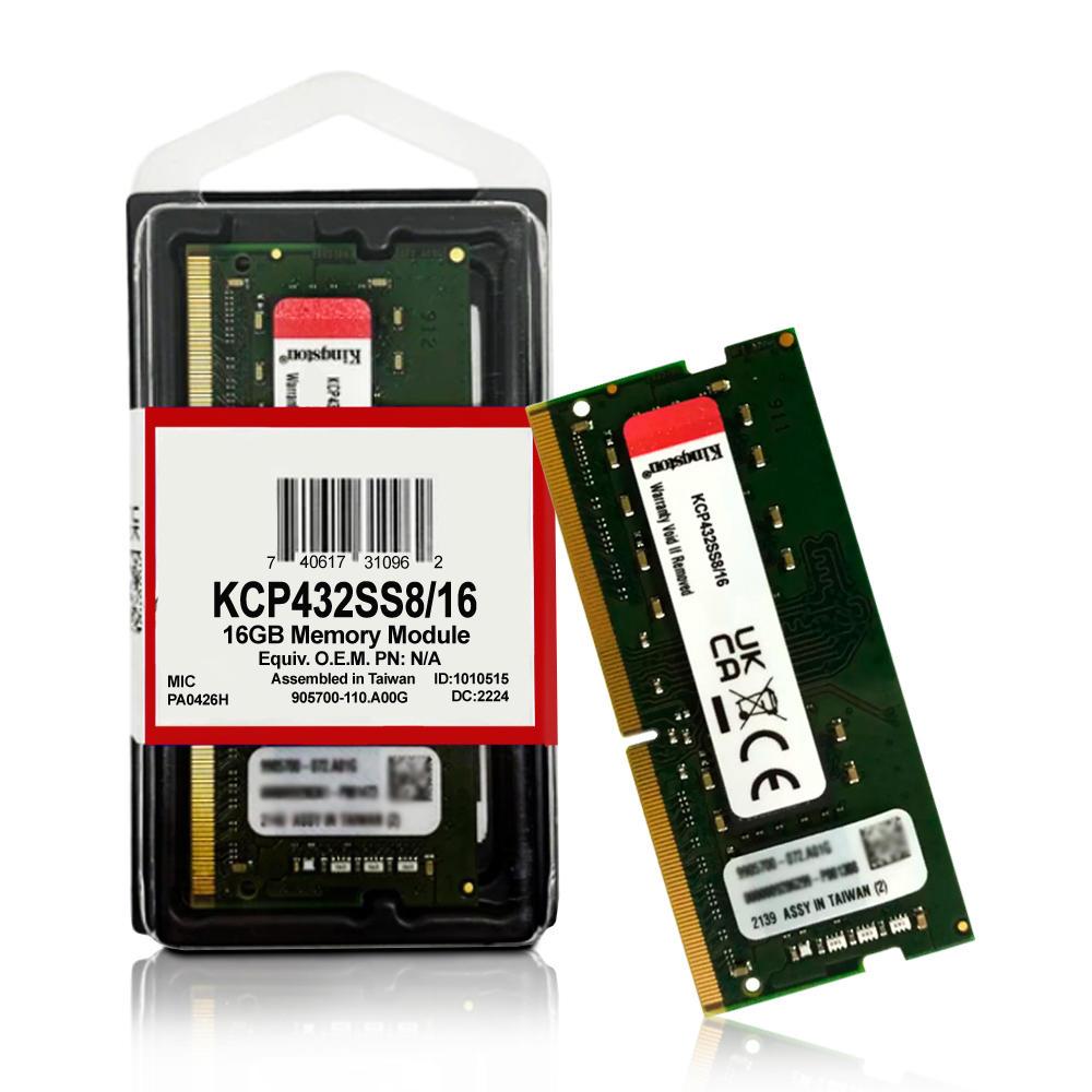 Memória Ram Kingston 16GB 3200Mhz 1.2v DDR4 P/ Notebook - KCP432SS8/16