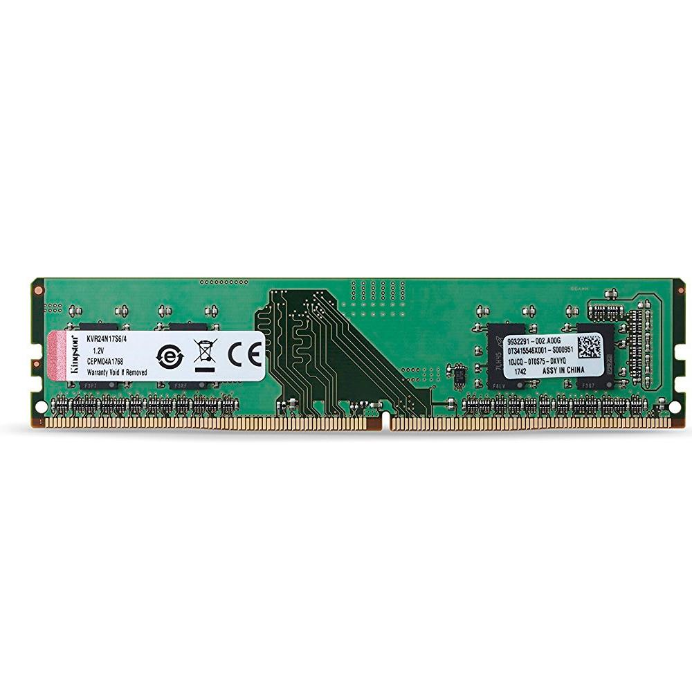 Memória Ram Kingston 4GB 2400Mhz 1.2v DDR4 CL17 - KVR24N17S6/4