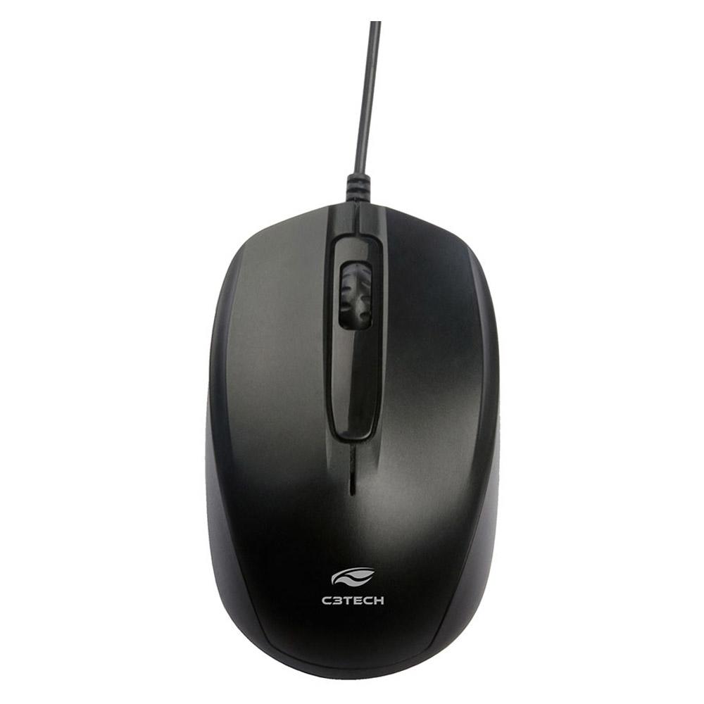 Mouse Com Fio C3 Tech USB Preto - MS-30BK