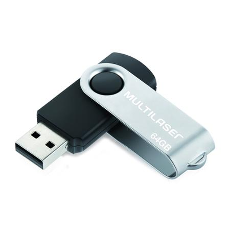 Pen Drive Multilaser 64GB Twist USB 2.0 - PD590
