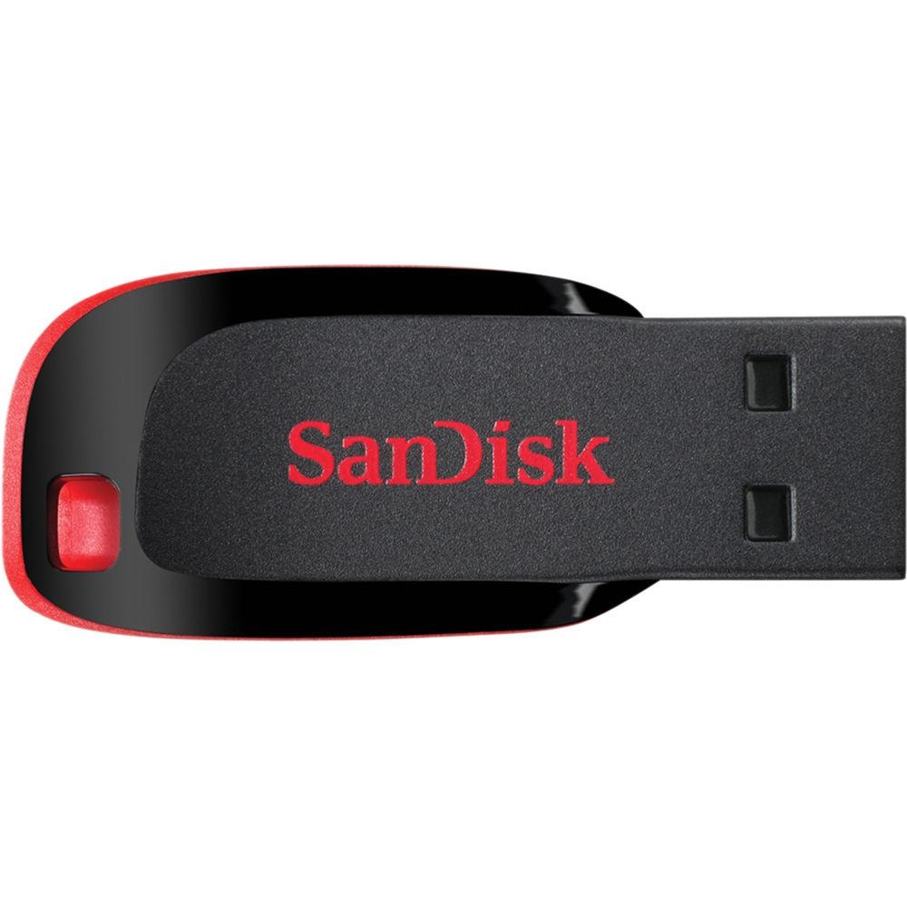 Pen Drive SanDisk 64GB Cruzer Blade Preto USB 2.0 - SDCZ50-064G-B35