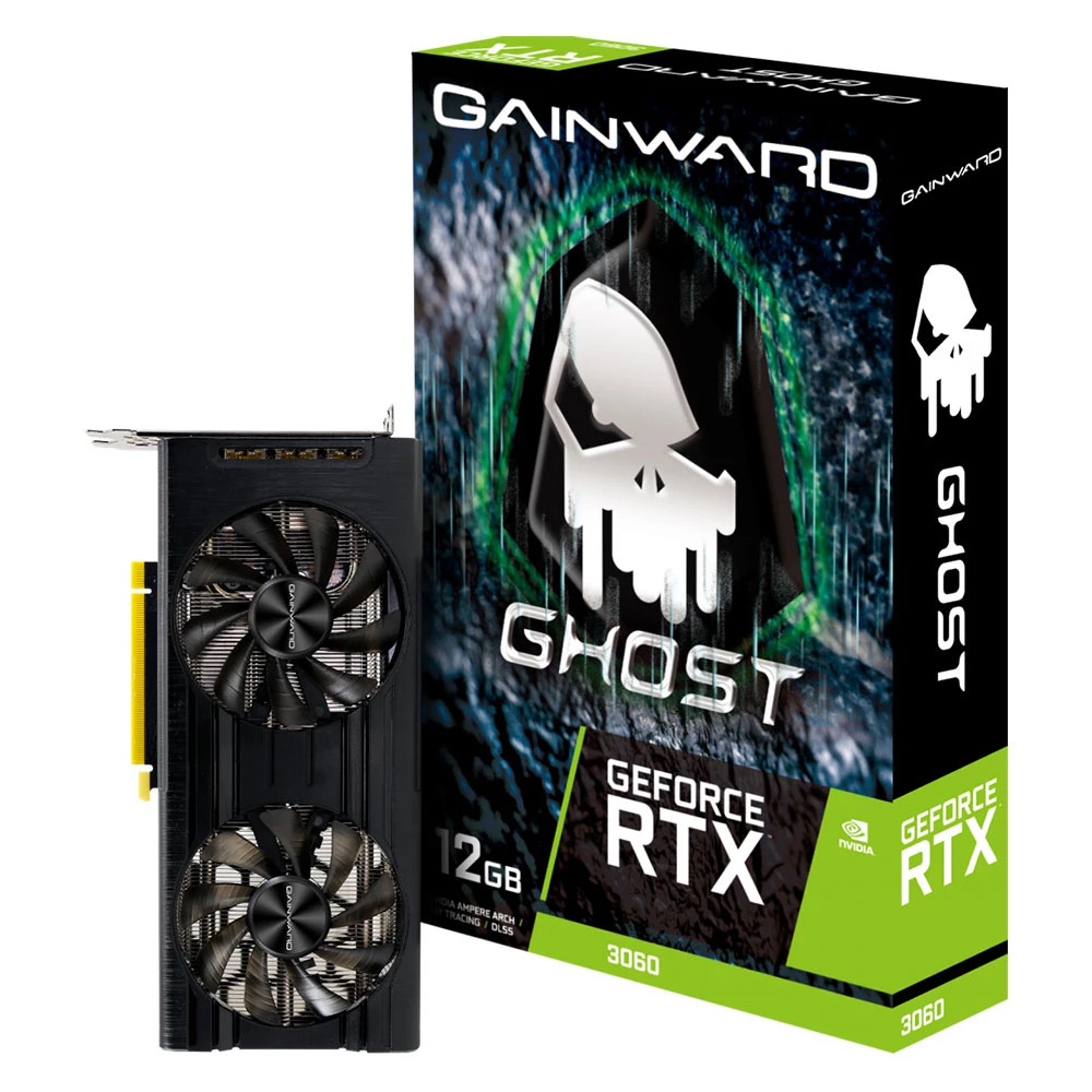 Placa de Vídeo Gainward NVIDIA Geforce RTX 3060, Ghost, 12GB GDDR6, 192Bits - NE63060019K9-190AU
