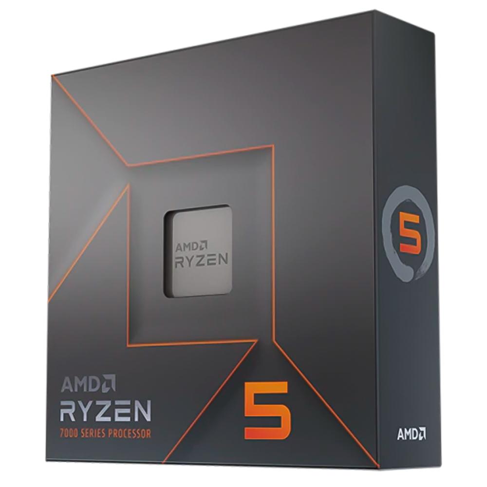 Imagem do Produto Processador AMD Ryzen 5 7600X, AM5, 4.7GHz (5.3GHz Max Turbo), Cache 38MB, 6 Núcleos, Vídeo Integrado - 100-100000593WOF