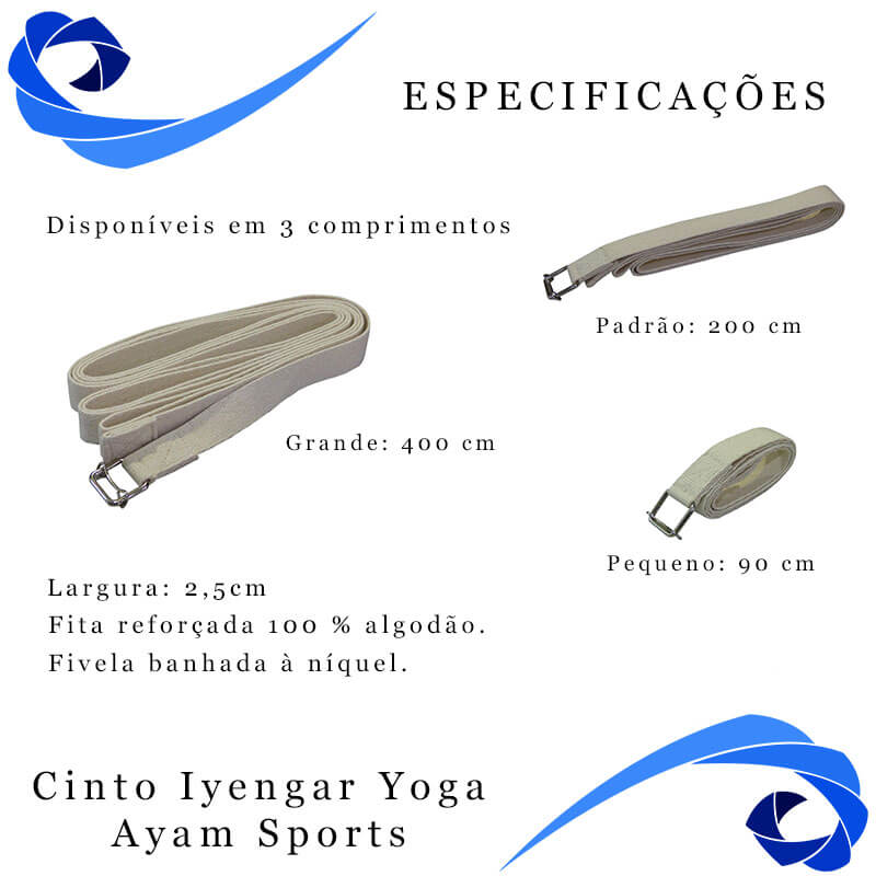Cinto Iyengar yoga - grande