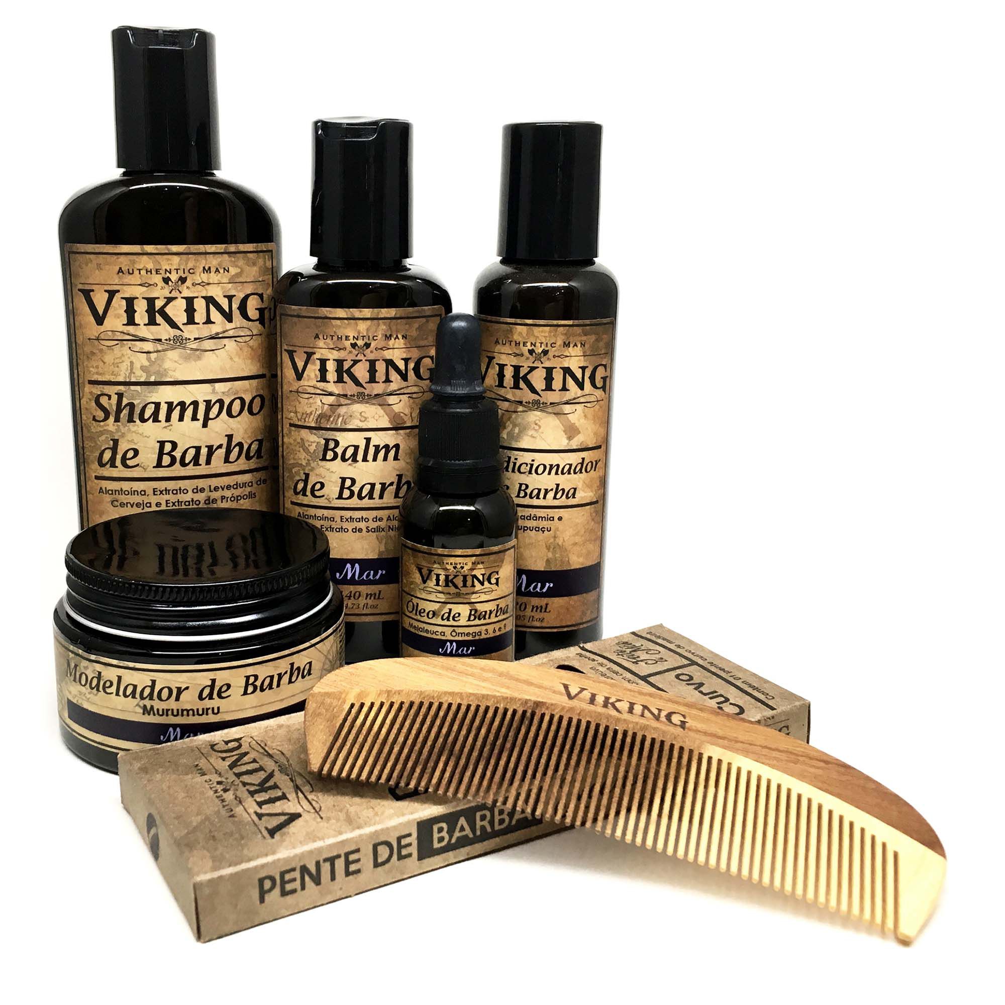 Kit de Barba - Premium - Mar - Viking  - Viking