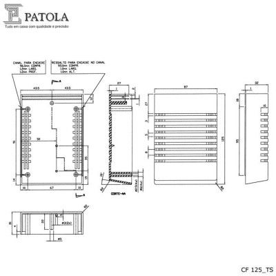 Caixa Patola CF-125  - 4441