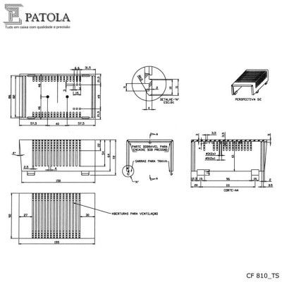 Caixa Patola CF-810 - 6016